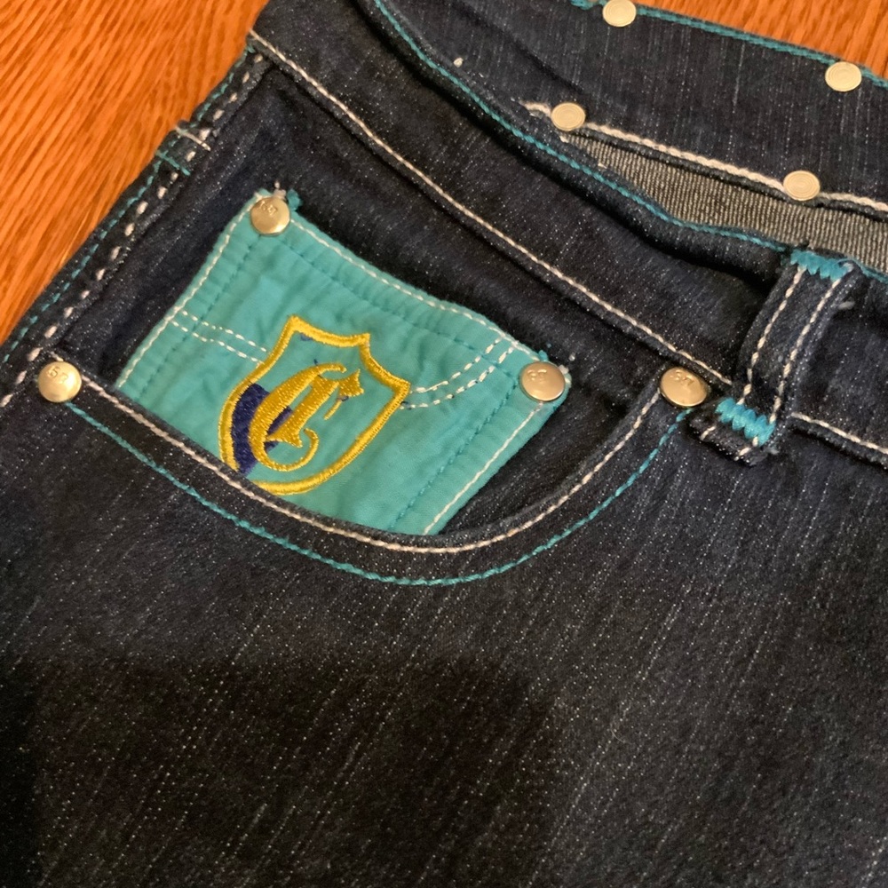 Men's Coogi Jeans Spell Out Blue 36 X 33 - Picture 6 of 9